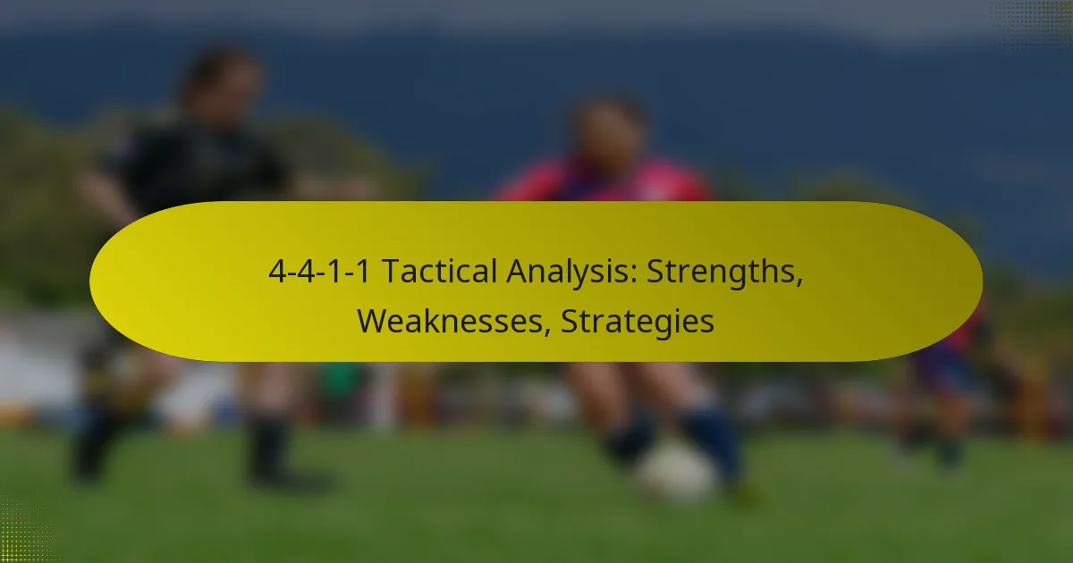 4-4-1-1 Tactical Analysis: Strengths, Weaknesses, Strategies