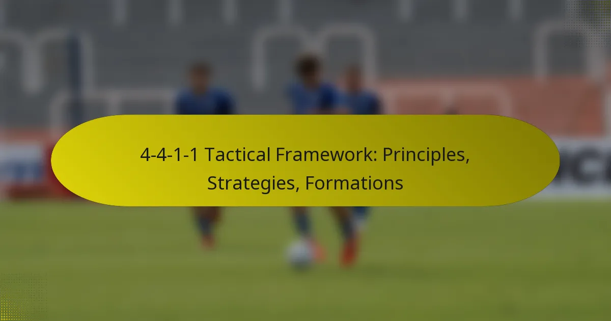 4-4-1-1 Tactical Framework: Principles, Strategies, Formations